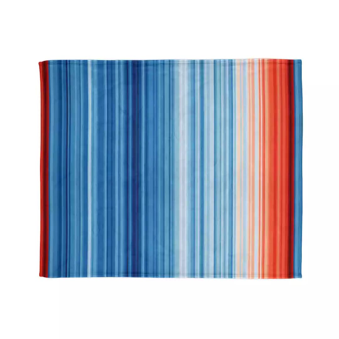 cgk.ink #SHOW YOUR STRIPES Global Warming Stripes Soft Polyester Blanket Global Warming Stripes Soft Polyester Blanket BED & BATH cgk.ink
