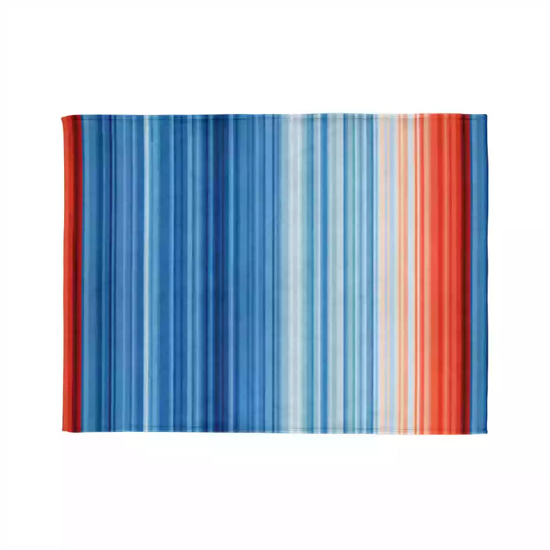 cgk.ink #SHOW YOUR STRIPES Global Warming Stripes Soft Polyester Blanket Global Warming Stripes Soft Polyester Blanket BED & BATH cgk.ink