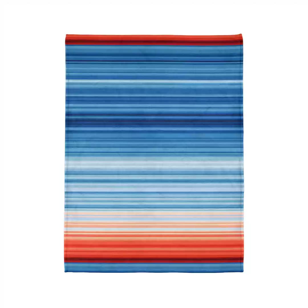 cgk.ink #SHOW YOUR STRIPES Global Warming Stripes Soft Polyester Blanket Global Warming Stripes Soft Polyester Blanket BED & BATH cgk.ink