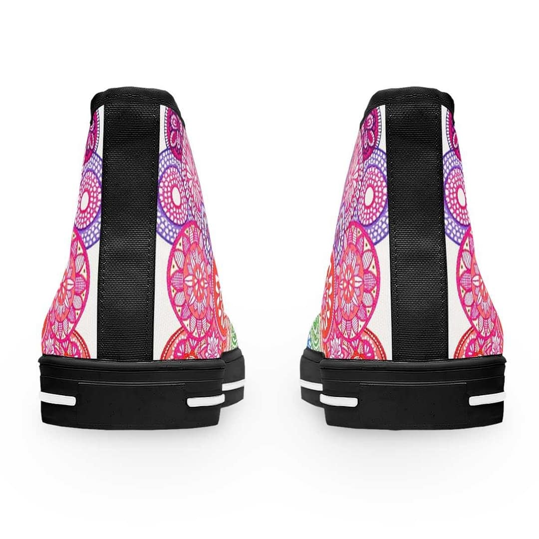 cgk.ink active Rainbow Mandala Women’s High Top Sneakers Rainbow Mandala Women’s High Top Sneakers SHOES cgk.ink