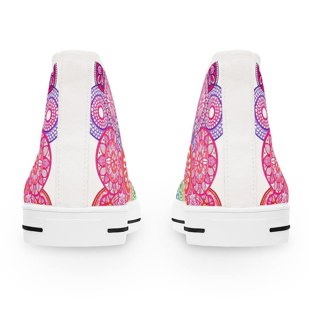 cgk.ink active Rainbow Mandala Women’s High Top Sneakers Rainbow Mandala Women’s High Top Sneakers SHOES cgk.ink