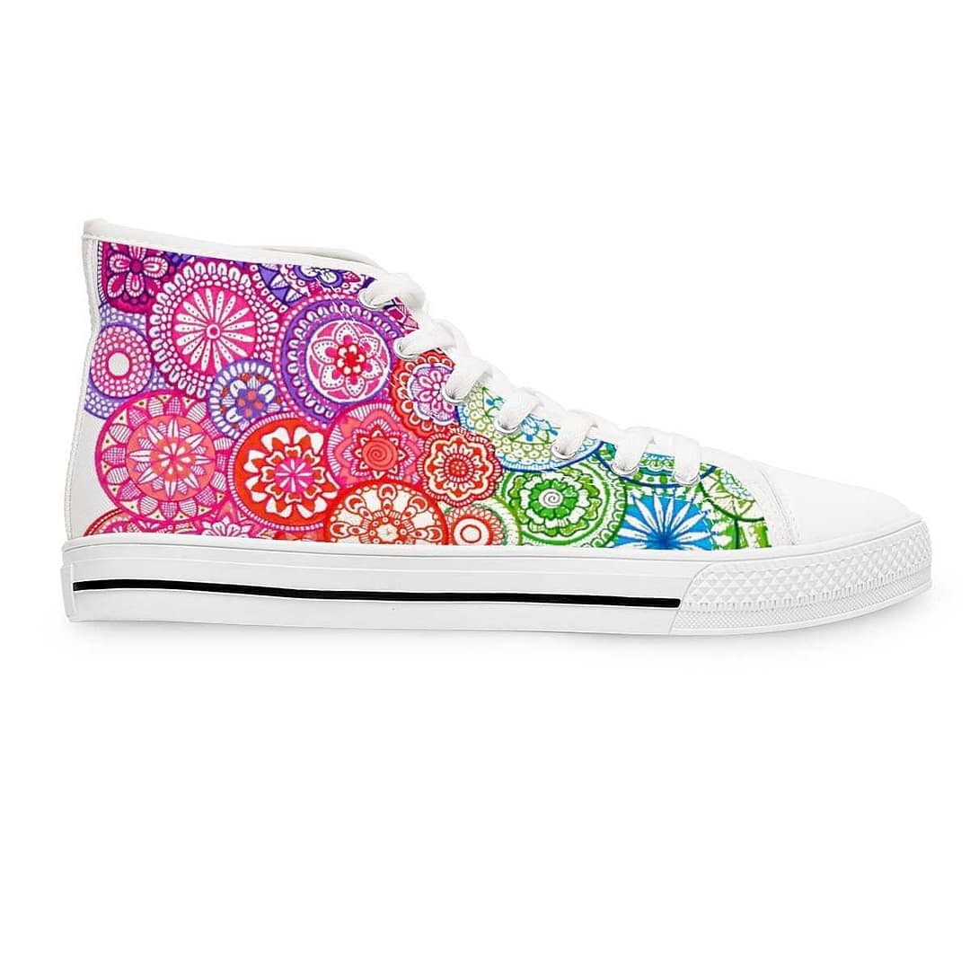 cgk.ink active Rainbow Mandala Women’s High Top Sneakers Rainbow Mandala Women’s High Top Sneakers SHOES cgk.ink