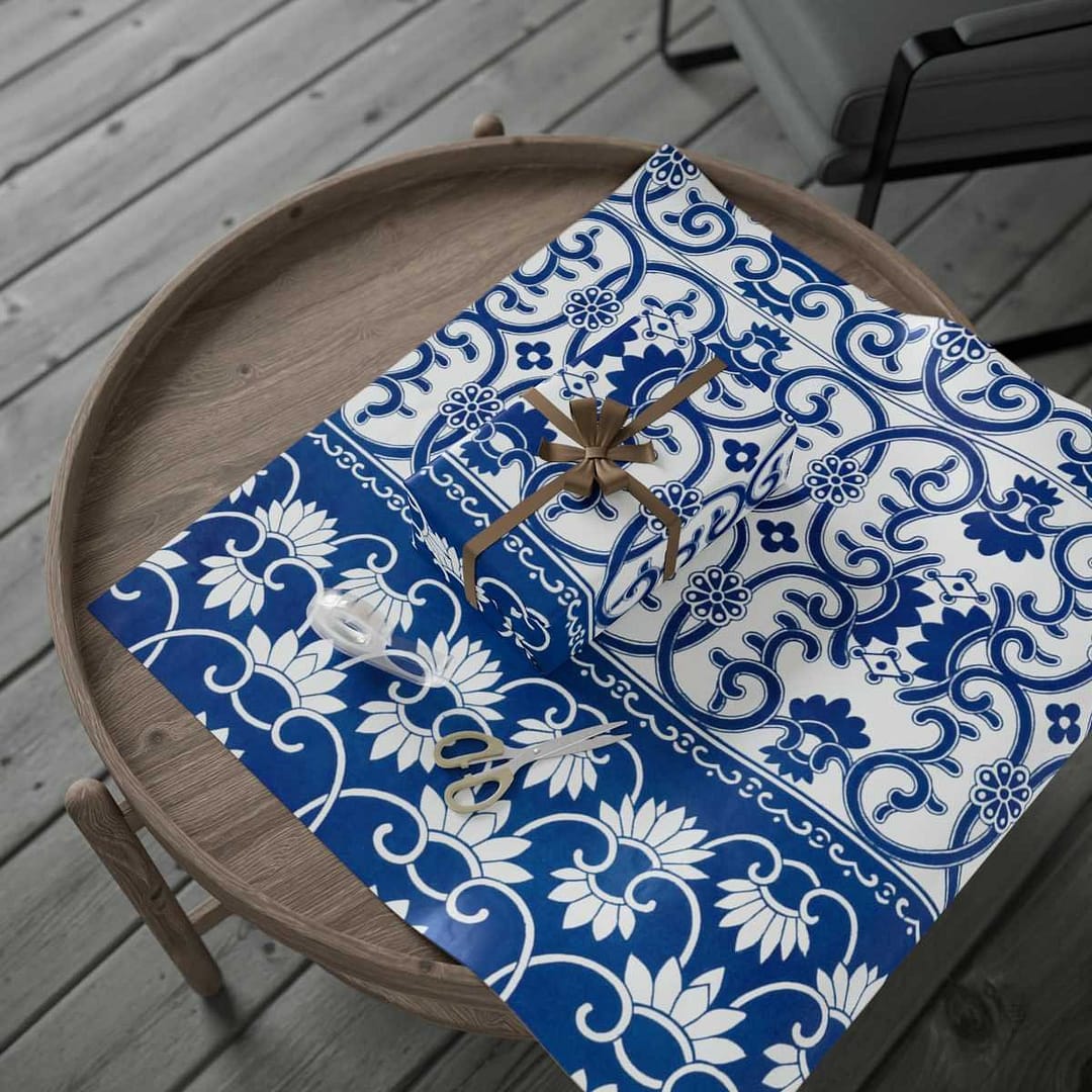 cgk.ink abstract Blue Porcelain Wrapping Papers Blue Porcelain Wrapping Papers ACCESSORIES & GIFTS cgk.ink