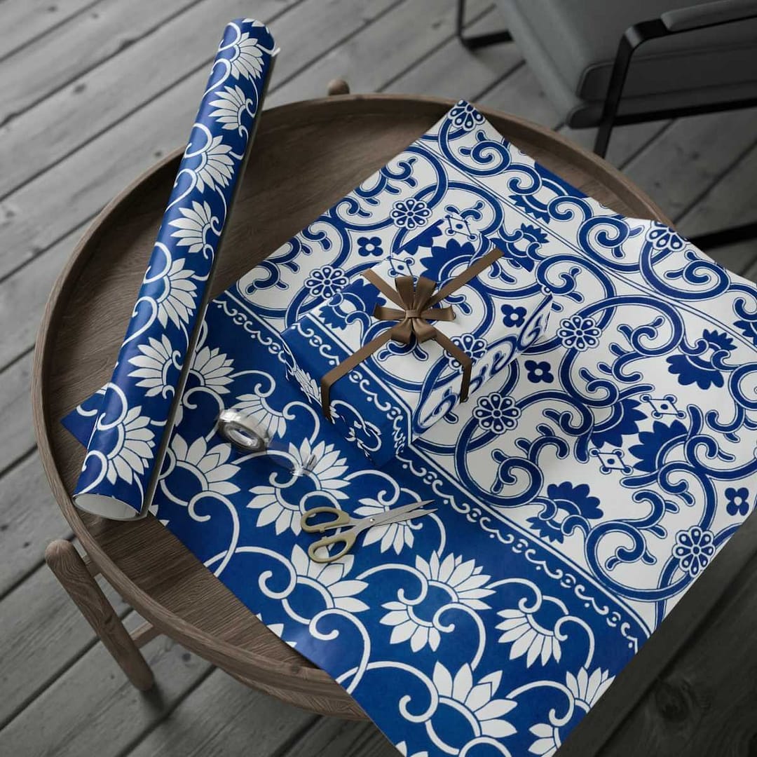 cgk.ink abstract Blue Porcelain Wrapping Papers Blue Porcelain Wrapping Papers ACCESSORIES & GIFTS cgk.ink