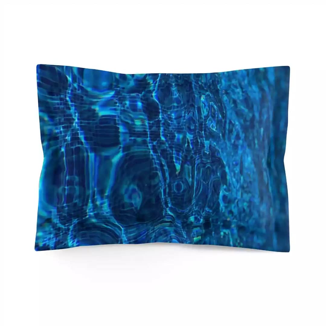 cgk.ink abstract Cobalt Sea Microfiber Pillow Sham Cobalt Sea Microfiber Pillow Sham BED & BATH cgk.ink