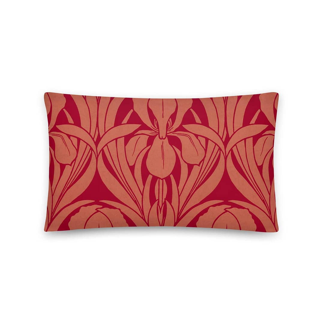 cgk.ink classic Fleur de lis en rouge Pillow Fleur de lis en rouge Pillow BED & BATH cgk.ink