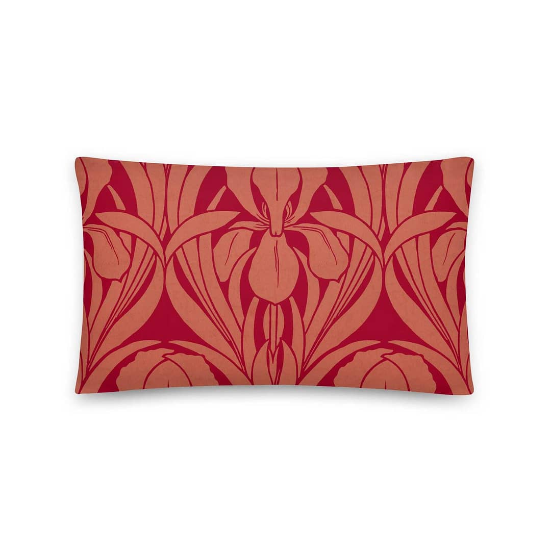 cgk.ink classic Fleur de lis en rouge Pillow Fleur de lis en rouge Pillow BED & BATH cgk.ink