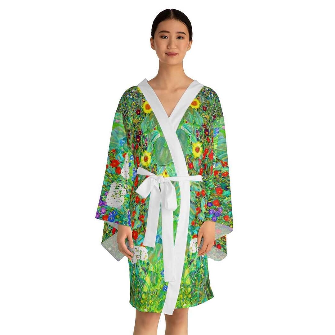 cgk.ink comfortable Farm Garden (Gustav Klimt, 1907) Long Sleeve Kimono Robe Farm Garden (Gustav Klimt, 1907) Long Sleeve Kimono Robe Gustav Klimt cgk.ink