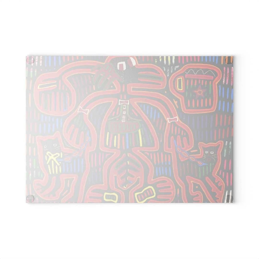 cgk.ink colorful Mola Glass Cutting Board Mola Glass Cutting Board HOME cgk.ink