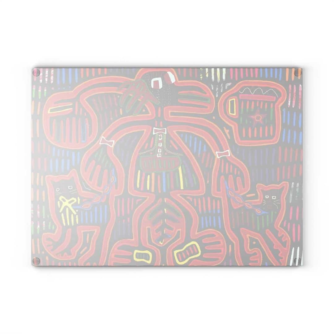 cgk.ink colorful Mola Glass Cutting Board Mola Glass Cutting Board HOME cgk.ink