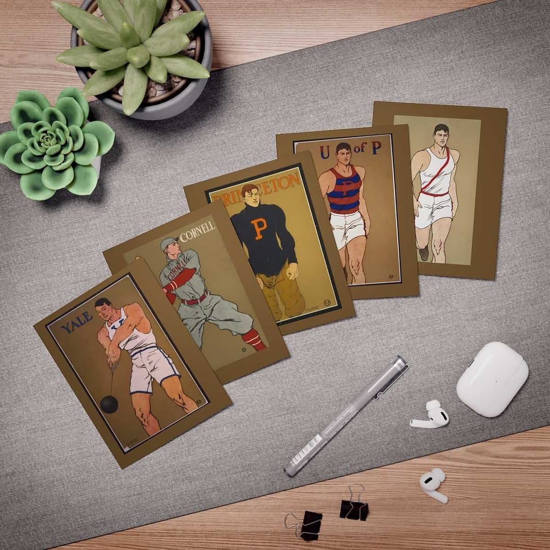 cgk.ink academic Edward Penfield: Ivy League Athletics Multi-Design Greeting Cards (5-Pack) Edward Penfield: Ivy League Athletics Multi-Design Greeting Cards (5-Pack) ACCESSORIES & GIFTS cgk.ink