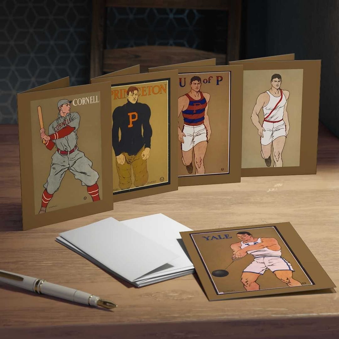 cgk.ink academic Edward Penfield: Ivy League Athletics Multi-Design Greeting Cards (5-Pack) Edward Penfield: Ivy League Athletics Multi-Design Greeting Cards (5-Pack) ACCESSORIES & GIFTS cgk.ink