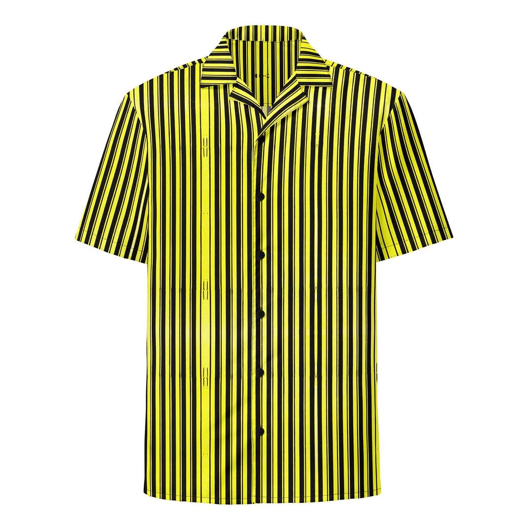cgk.ink yellow Pollen Recycled Polyester Button Shirt Pollen Recycled Polyester Button Shirt MEN'S SHIRTS cgk.ink