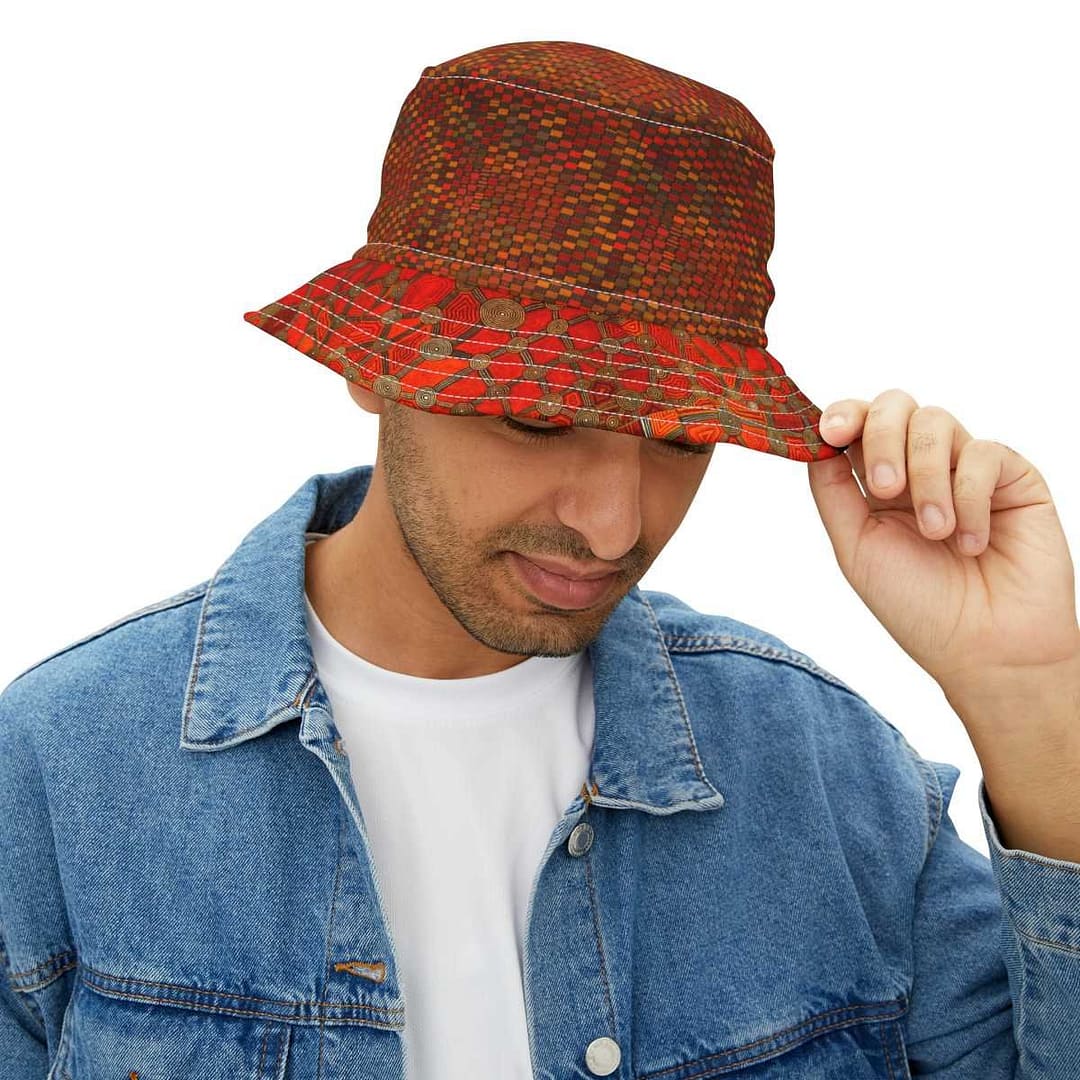 cgk.ink boho Orange Safari Bucket Hat Orange Safari Bucket Hat HATS cgk.ink