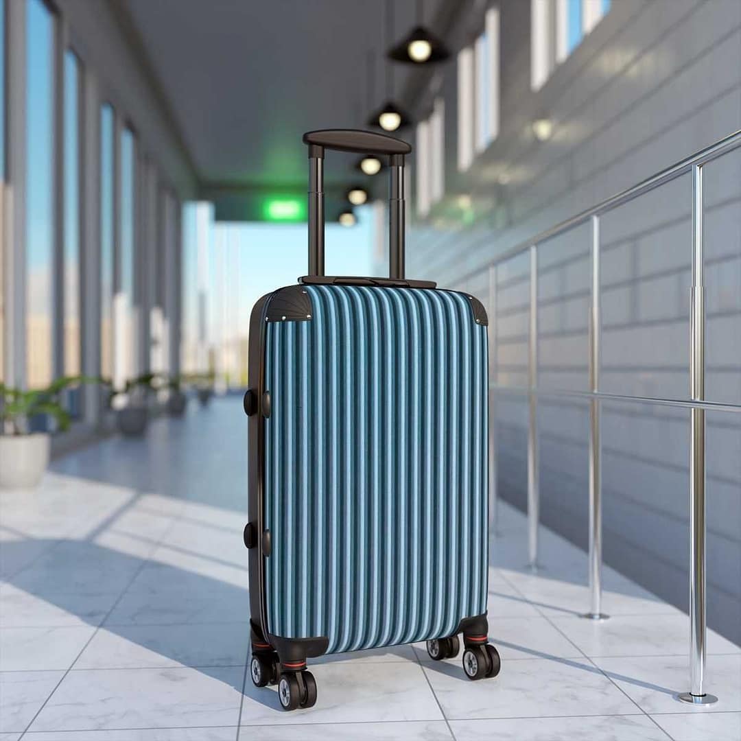 cgk.ink adventurous Pinstripe Roller Suitcase Pinstripe Roller Suitcase TRAVEL GEAR cgk.ink
