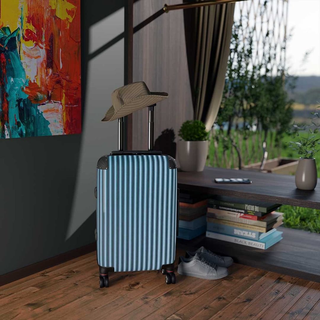 cgk.ink adventurous Pinstripe Roller Suitcase Pinstripe Roller Suitcase TRAVEL GEAR cgk.ink