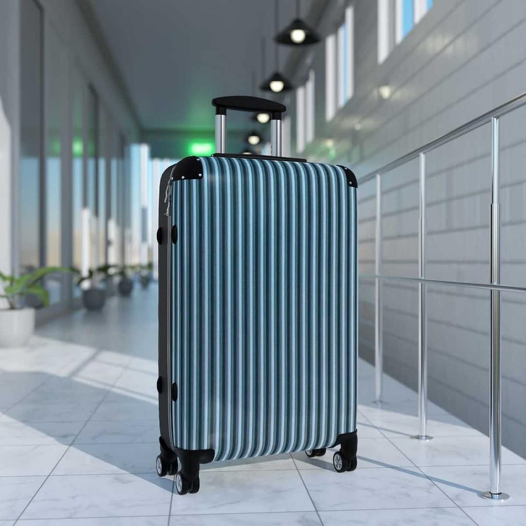 cgk.ink adventurous Pinstripe Roller Suitcase Pinstripe Roller Suitcase TRAVEL GEAR cgk.ink