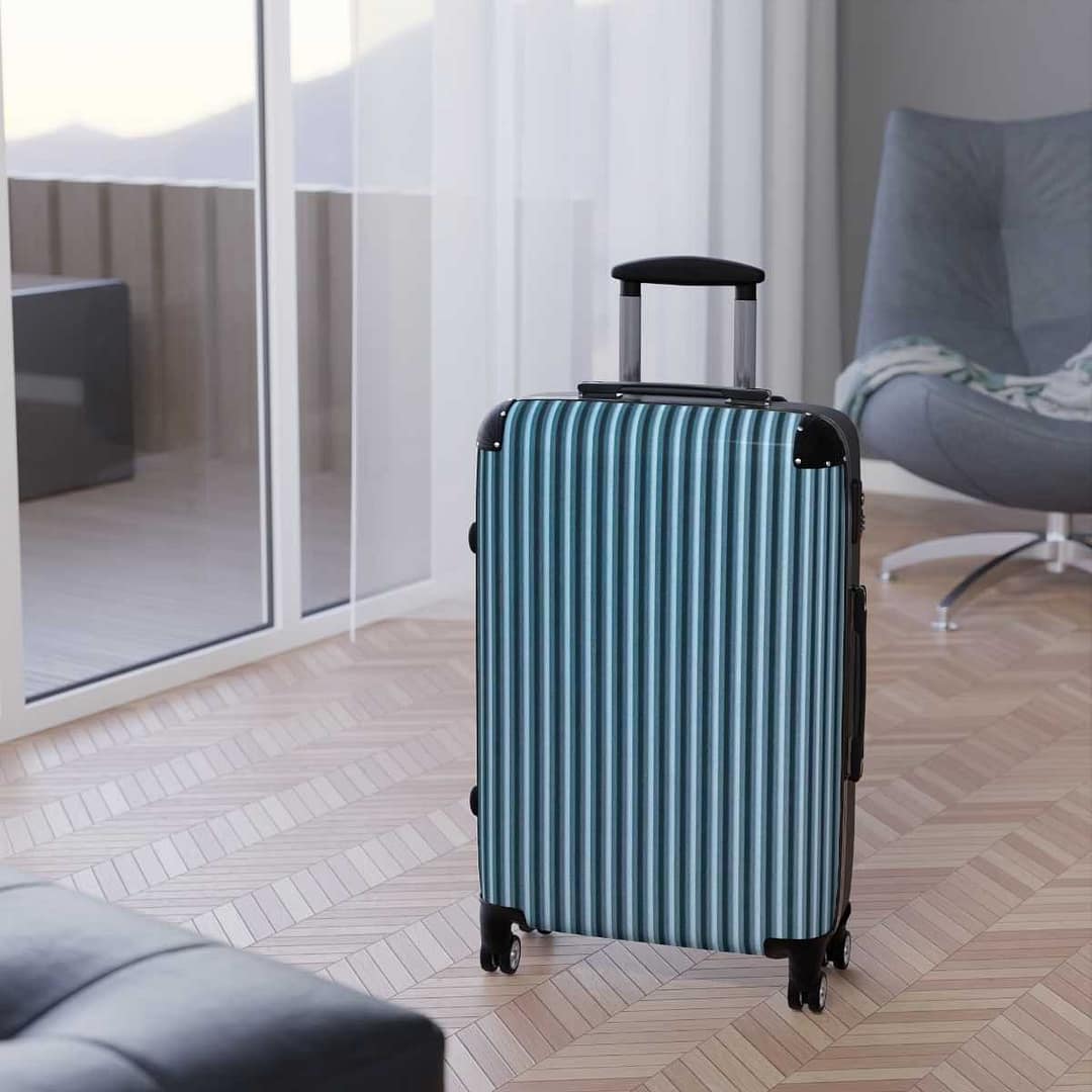 cgk.ink adventurous Pinstripe Roller Suitcase Pinstripe Roller Suitcase TRAVEL GEAR cgk.ink