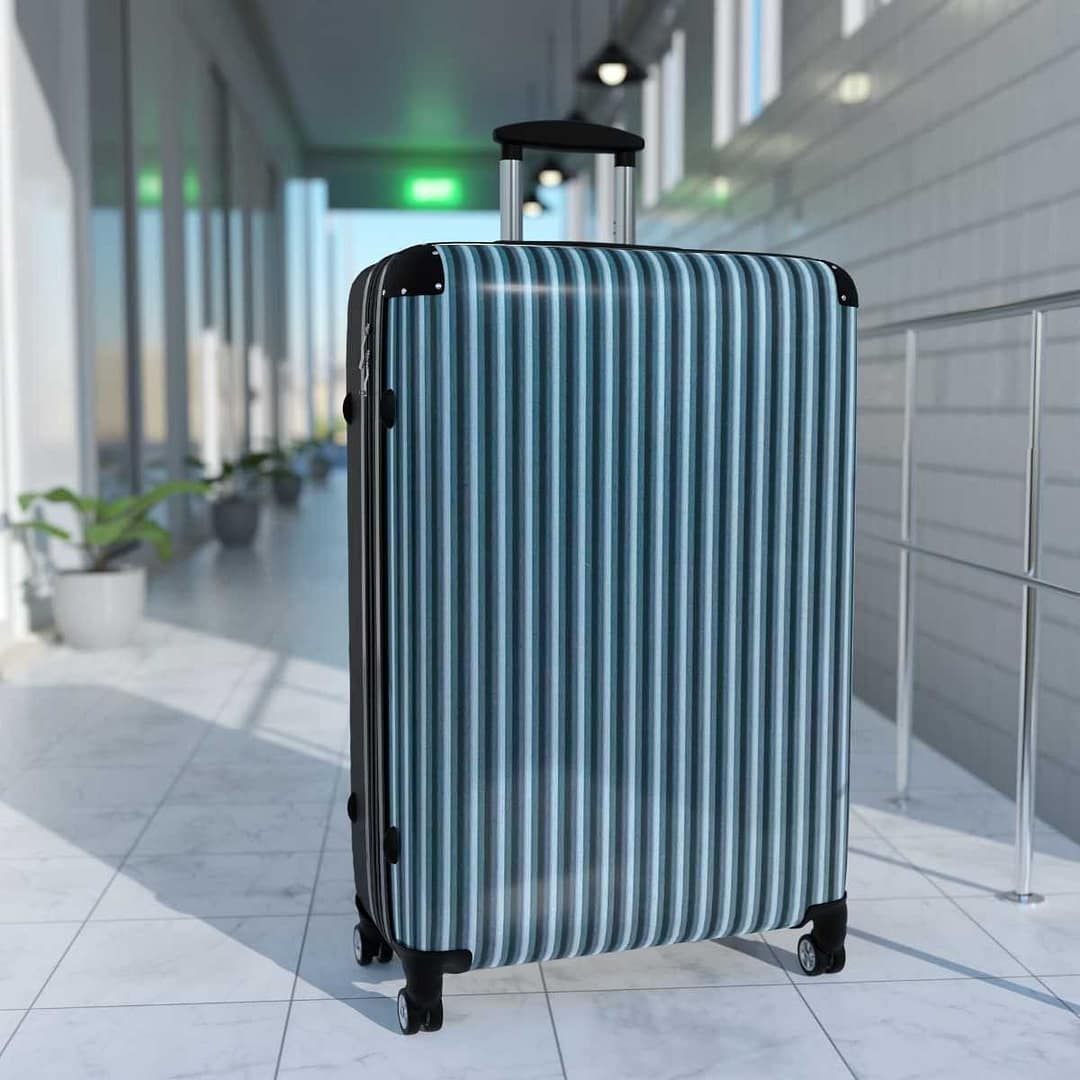 cgk.ink adventurous Pinstripe Roller Suitcase Pinstripe Roller Suitcase TRAVEL GEAR cgk.ink