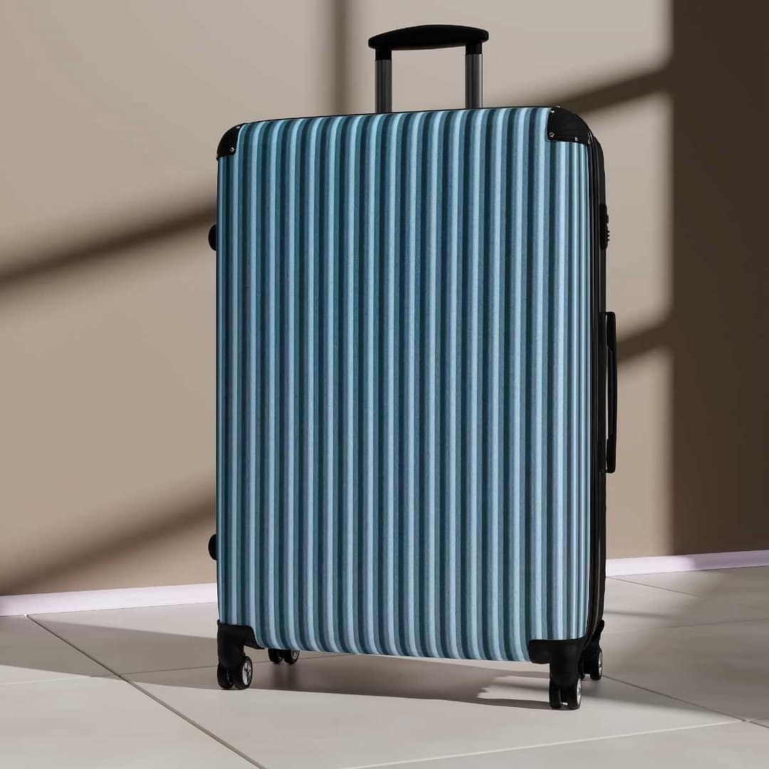 cgk.ink adventurous Pinstripe Roller Suitcase Pinstripe Roller Suitcase TRAVEL GEAR cgk.ink