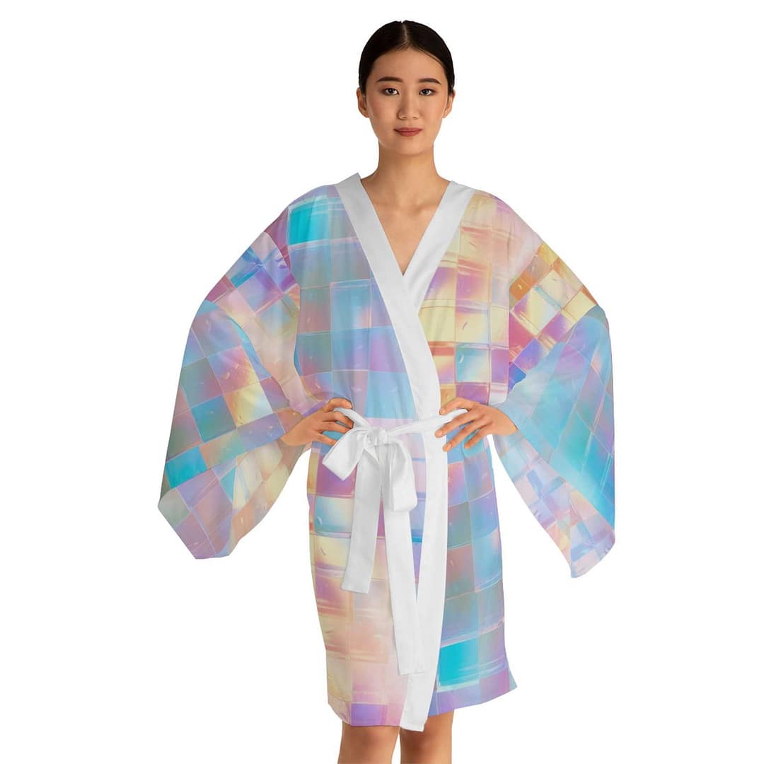 cgk.ink colorful Shimmer Long Sleeve Kimono Robe Shimmer Long Sleeve Kimono Robe KIMONOS & JACKETS cgk.ink