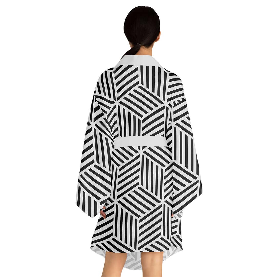 cgk.ink abstract Ligne Long Sleeve Kimono Robe Ligne Long Sleeve Kimono Robe KIMONOS & JACKETS cgk.ink