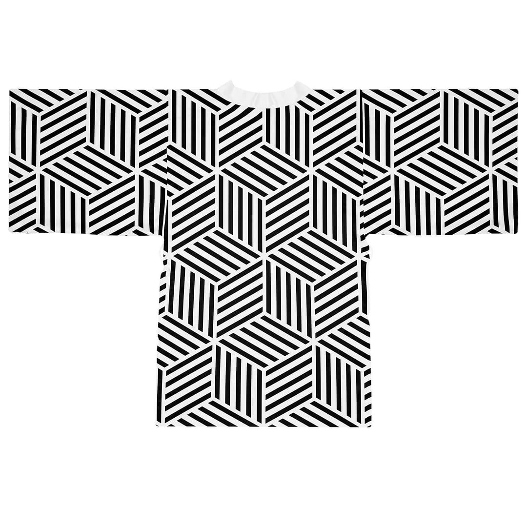 cgk.ink abstract Ligne Long Sleeve Kimono Robe Ligne Long Sleeve Kimono Robe KIMONOS & JACKETS cgk.ink