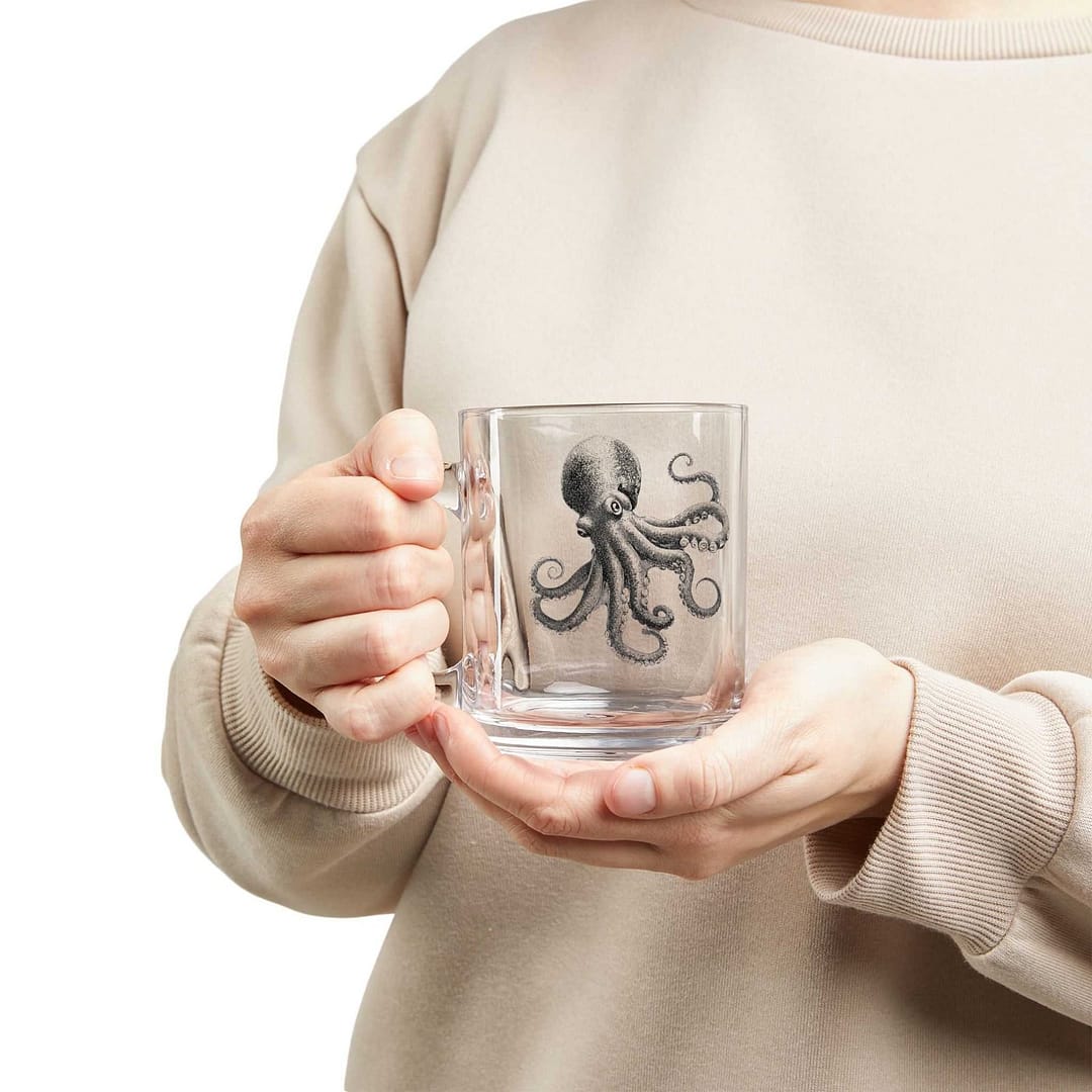 cgk.ink marine Our Friendly Octopus Glass Mug. “Let Me Get That For You” Our Friendly Octopus Glass Mug. “Let Me Get That For You” ENTERTAINING cgk.ink