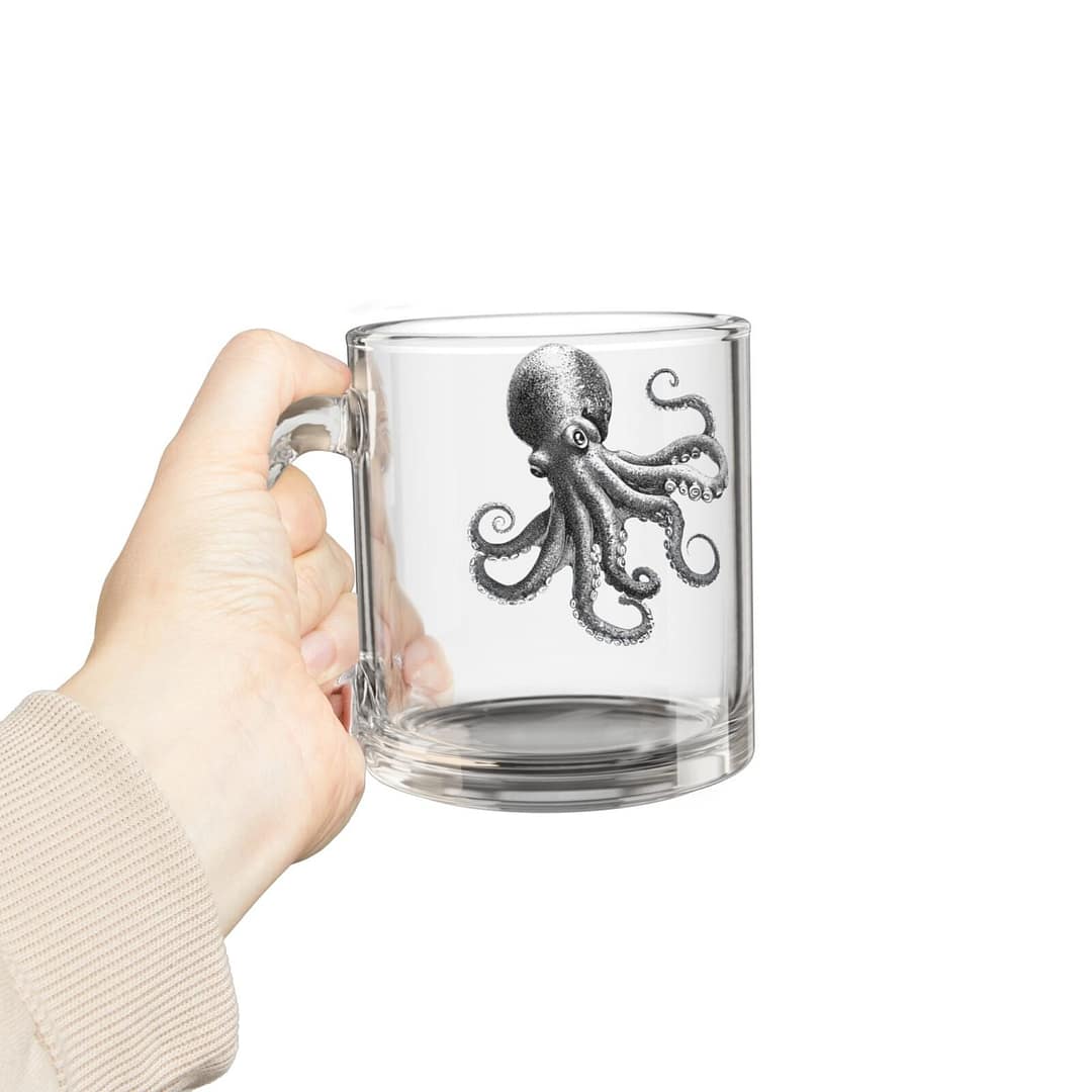 cgk.ink marine Our Friendly Octopus Glass Mug. “Let Me Get That For You” Our Friendly Octopus Glass Mug. “Let Me Get That For You” ENTERTAINING cgk.ink