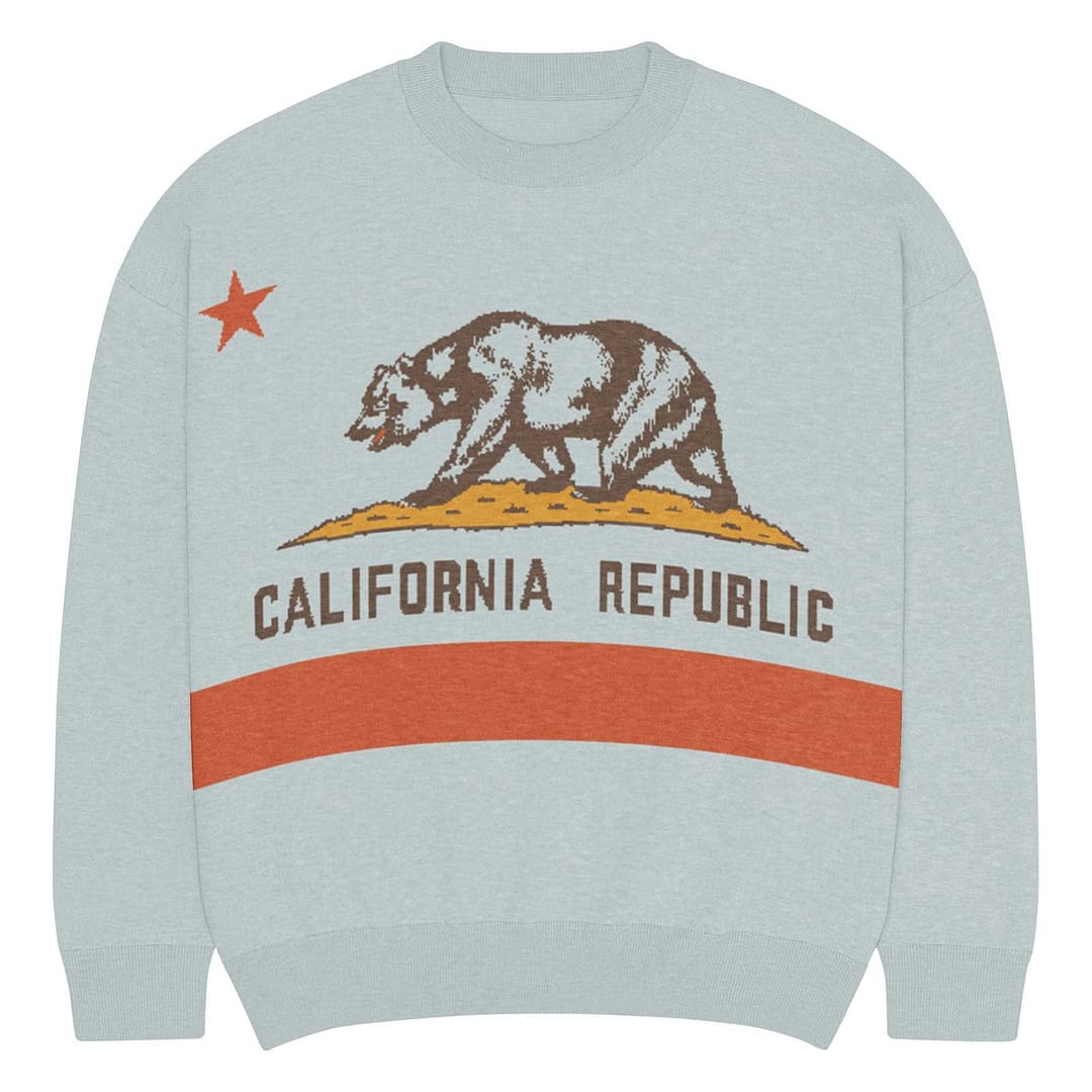 cgk.ink California California Republic Relaxed Knitted Crew Neck Sweater California Republic Relaxed Knitted Crew Neck Sweater JACKETS cgk.ink