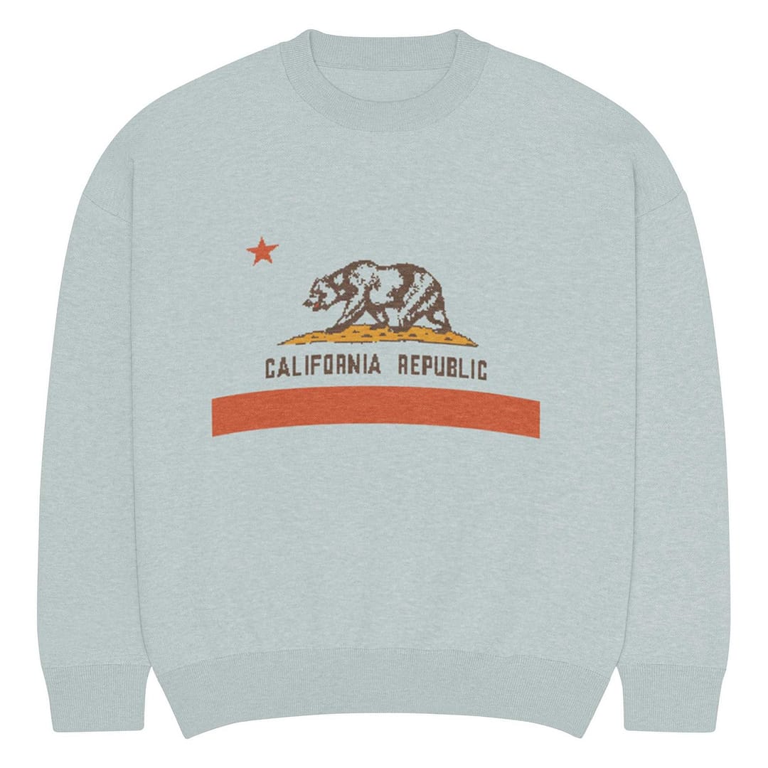 cgk.ink California California Republic Relaxed Knitted Crew Neck Sweater California Republic Relaxed Knitted Crew Neck Sweater JACKETS cgk.ink