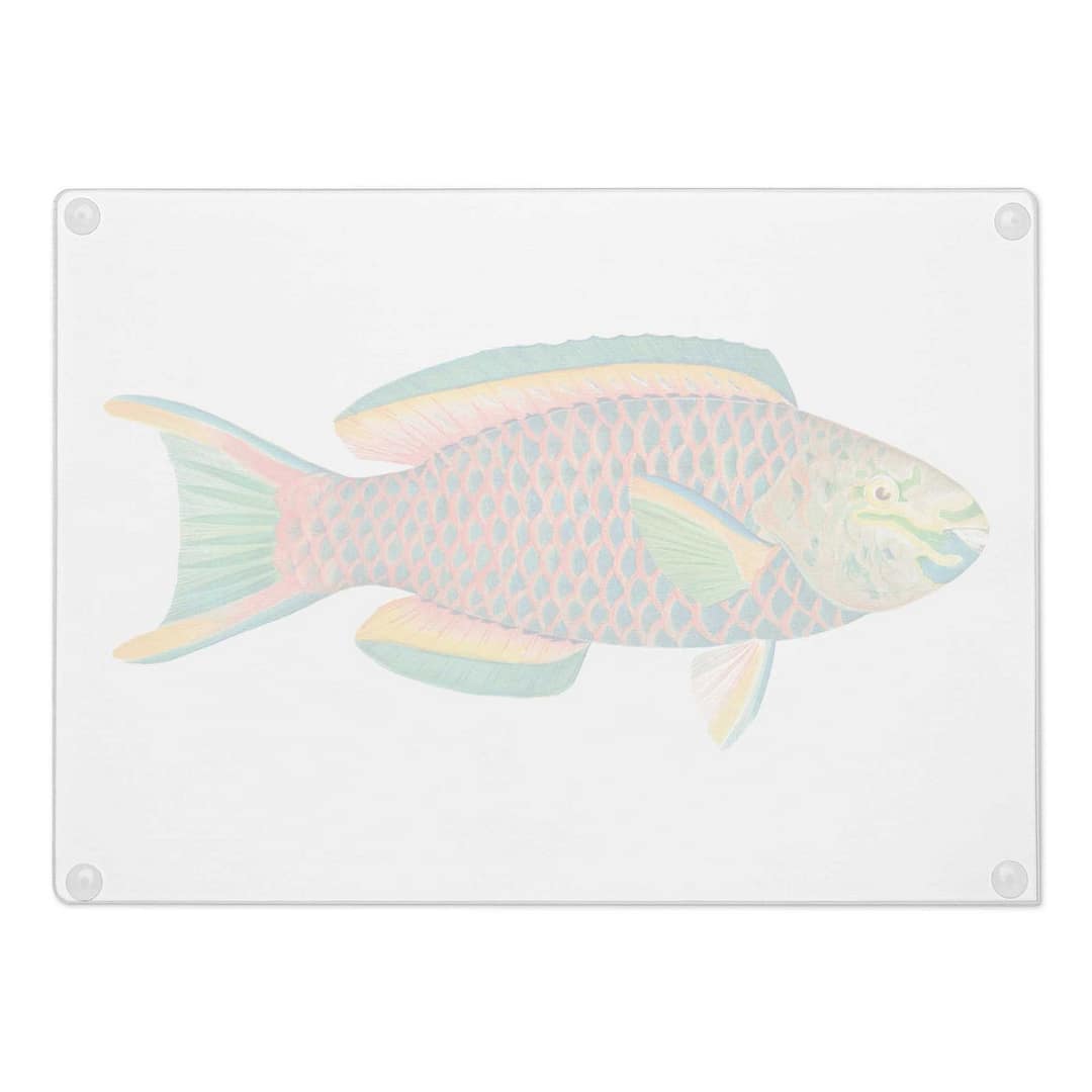cgk.ink aquatic Poisson Glass Cutting Board Poisson Glass Cutting Board HOME cgk.ink