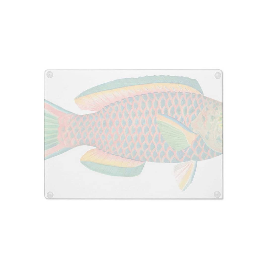 cgk.ink aquatic Poisson Glass Cutting Board Poisson Glass Cutting Board HOME cgk.ink