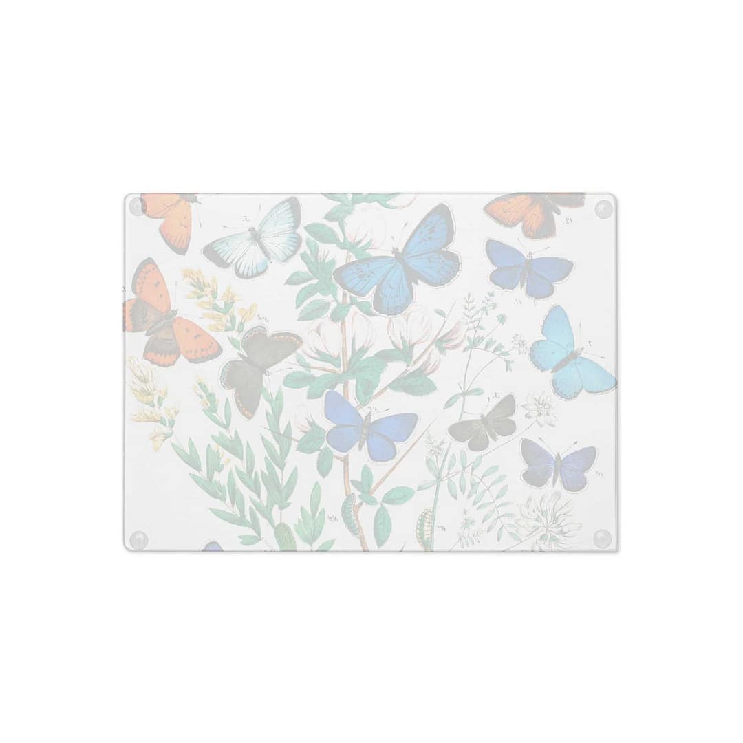 cgk.ink colorful Flutterby Glass Cutting Board Flutterby Glass Cutting Board HOME cgk.ink