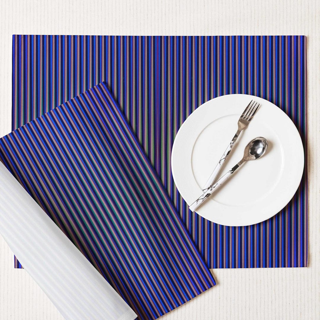 cgk.ink entertaining Indigo Current Placemat Set (4 pcs.) Indigo Current Placemat Set (4 pcs.) ENTERTAINING cgk.ink