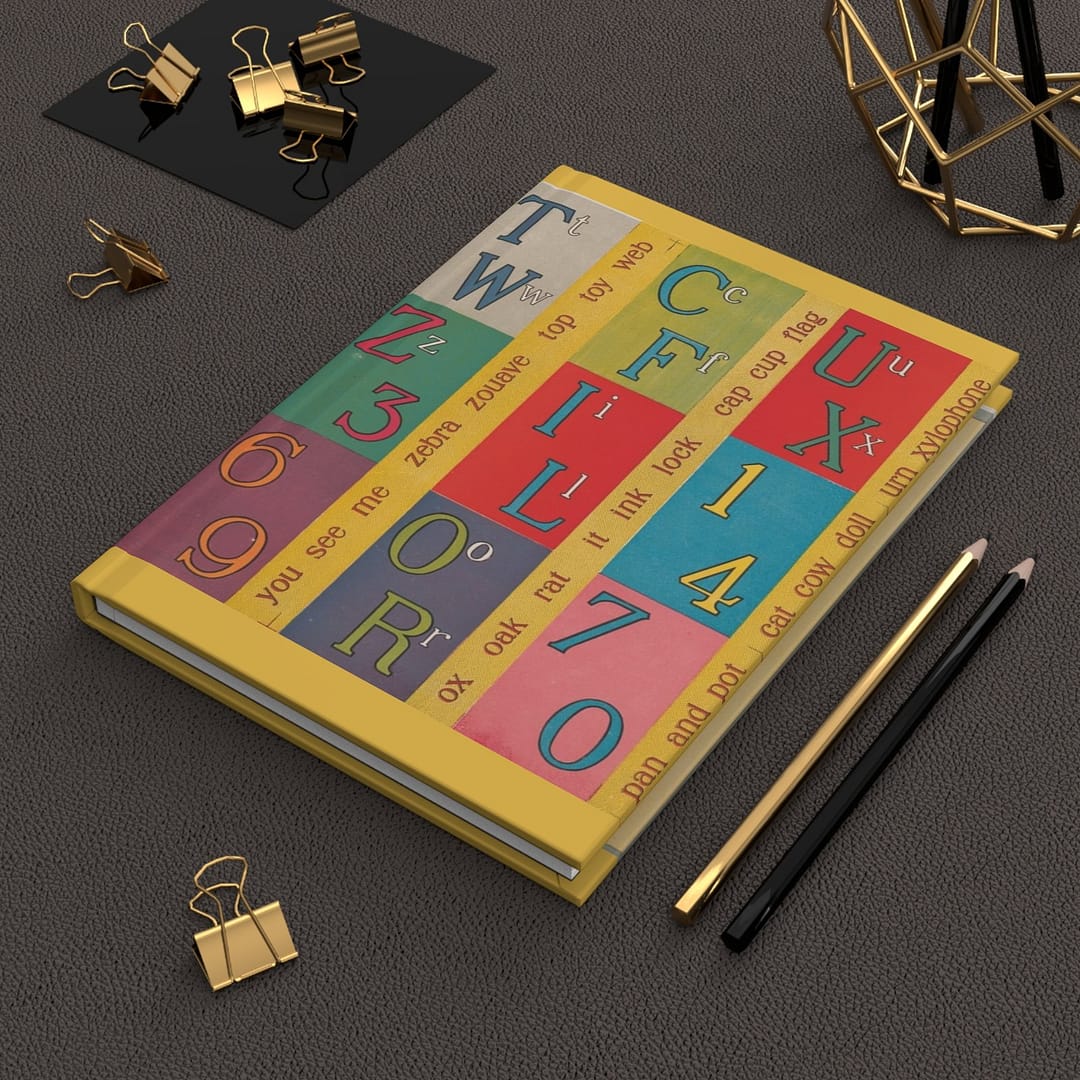 cgk.ink colorful Blocked Letters Hardcover Journal Blocked Letters Hardcover Journal ACCESSORIES & GIFTS cgk.ink