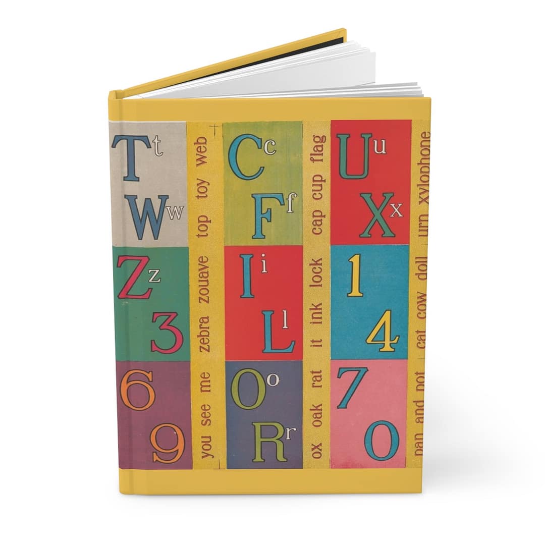 cgk.ink colorful Blocked Letters Hardcover Journal Blocked Letters Hardcover Journal ACCESSORIES & GIFTS cgk.ink