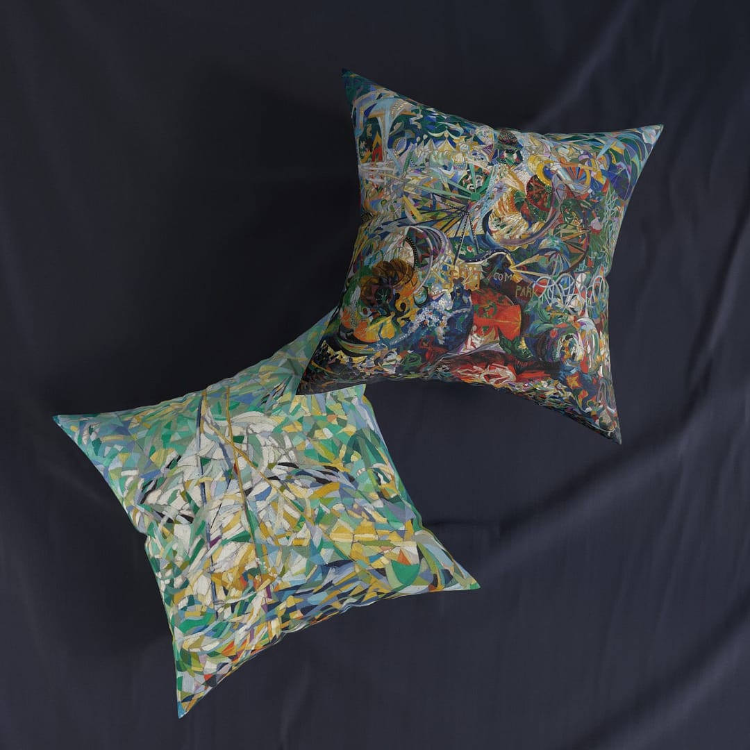 cgk.ink colorful Joseph Stella: Spring (The Procession) Throw Pillow Joseph Stella: Spring (The Procession) Throw Pillow DÉCOR cgk.ink