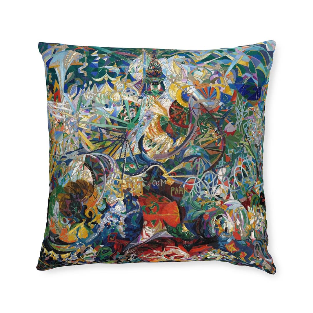 cgk.ink colorful Joseph Stella: Spring (The Procession) Throw Pillow Joseph Stella: Spring (The Procession) Throw Pillow DÉCOR cgk.ink