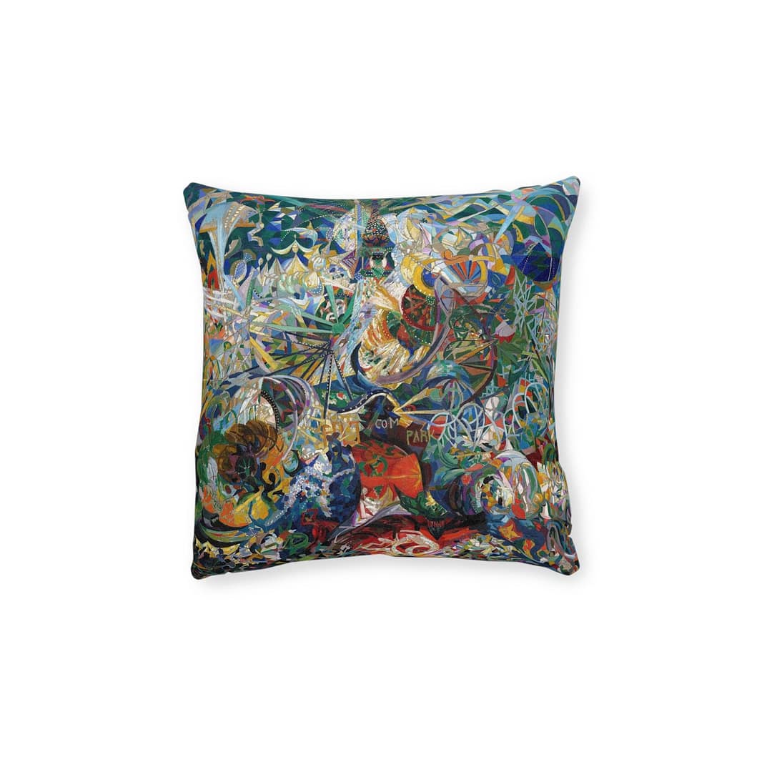 cgk.ink colorful Joseph Stella: Spring (The Procession) Throw Pillow Joseph Stella: Spring (The Procession) Throw Pillow DÉCOR cgk.ink