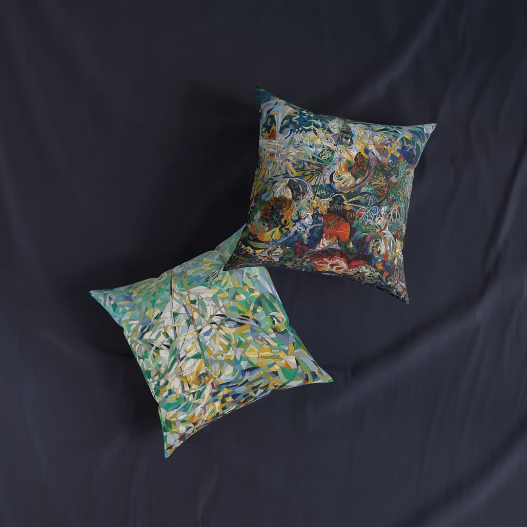 cgk.ink colorful Joseph Stella: Spring (The Procession) Throw Pillow Joseph Stella: Spring (The Procession) Throw Pillow DÉCOR cgk.ink