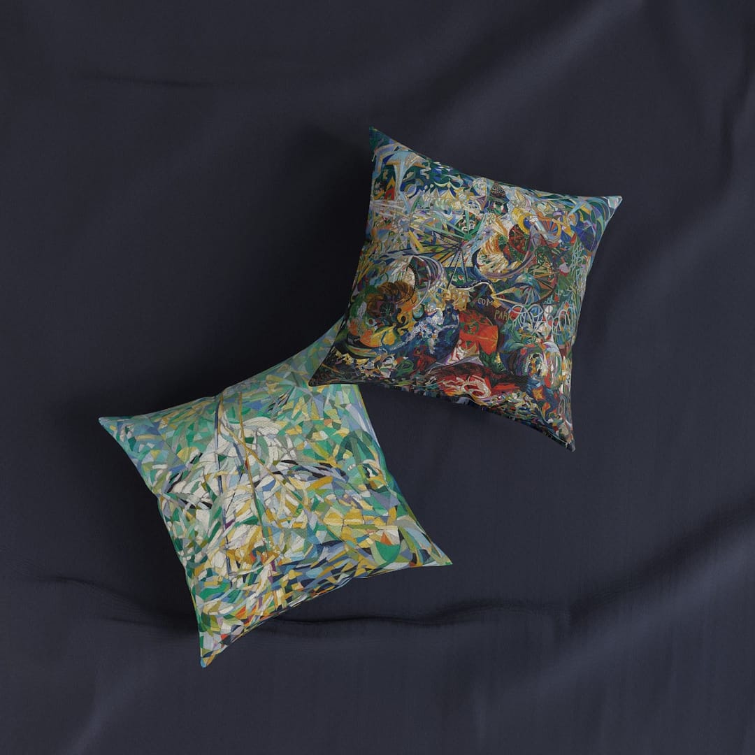 cgk.ink colorful Joseph Stella: Spring (The Procession) Throw Pillow Joseph Stella: Spring (The Procession) Throw Pillow DÉCOR cgk.ink