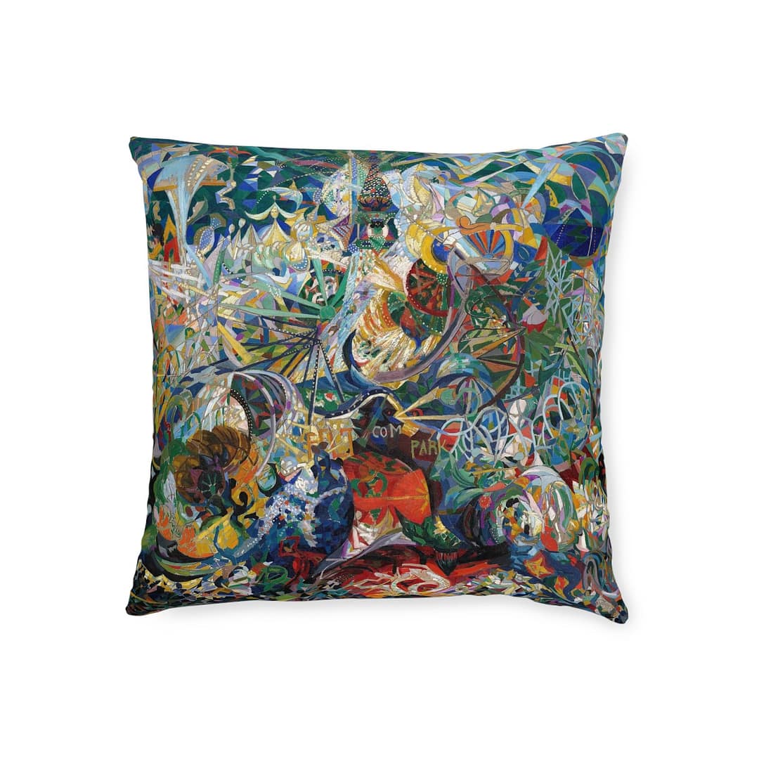 cgk.ink colorful Joseph Stella: Spring (The Procession) Throw Pillow Joseph Stella: Spring (The Procession) Throw Pillow DÉCOR cgk.ink