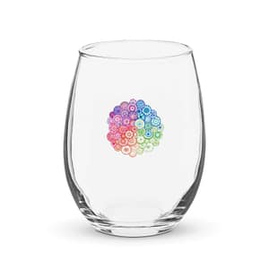 cgk.ink colorful Cluster Mandala Stemless Wine Glass Cluster Mandala Stemless Wine Glass ENTERTAINING cgk.ink