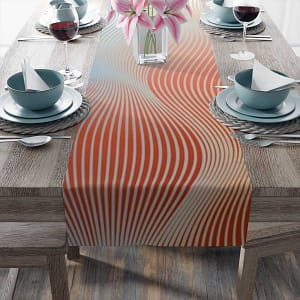cgk.ink abstract Rose Sine Wave Table Runner (Cotton, Poly) Rose Sine Wave Table Runner (Cotton, Poly) ENTERTAINING cgk.ink