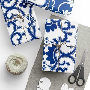 cgk.ink abstract Blue Porcelain Wrapping Papers Blue Porcelain Wrapping Papers ACCESSORIES & GIFTS cgk.ink