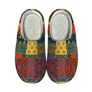 cgk.ink celebratory Quilted Flannel Slippers Quilted Flannel Slippers FOOTWEAR cgk.ink