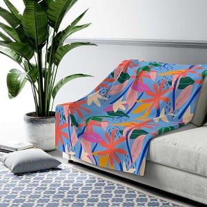 cgk.ink calm Rainy Graden Sherpa Fleece Blanket Rainy Graden Sherpa Fleece Blanket BED & BATH cgk.ink