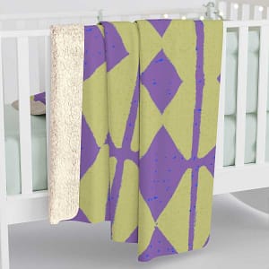 cgk.ink calm Violet Block Sherpa Fleece Blanket Violet Block Sherpa Fleece Blanket BED & BATH cgk.ink