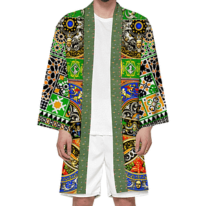 cgk.ink colorful Racinet-Inspired Haori Kimono “médiéval” Racinet-Inspired Haori Kimono “médiéval” inspired by FINE ART cgk.ink